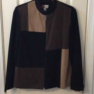 Brown and tan blazer